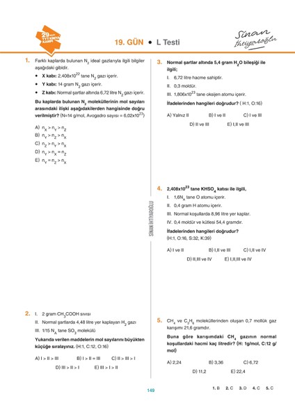 Sinan Ihtiyaroğlu 2026 Yks 29 Günde Tyt Kimya Kampı fırsatları