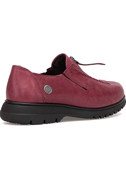 D25KA-845 Kadın Hakiki Deri Casual Ayakkabı Bordo fırsatları