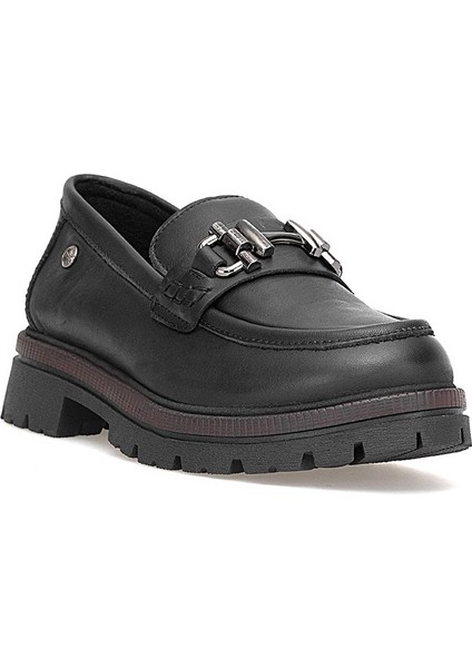 D25KA-3195 Kadın Hakiki Deri Casual Ayakkabı Siyah fiyatları