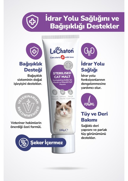 Kısırlaştırılmış Kedilere Özel Multivitaminli Malt Macun ve Taurinli Biyotin Multivitamin Kedi Maltı fiyatları