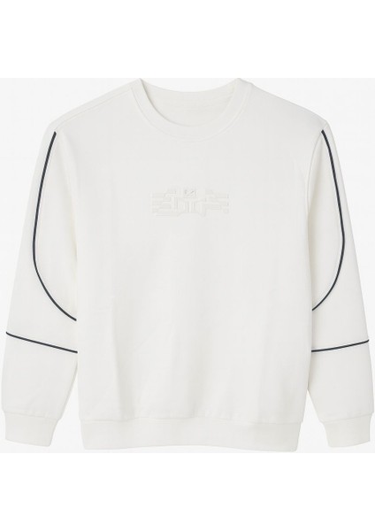 Erkek Garson S-Shirt O Yaka T18EG-11305-EKRU Ekru Sweatshirt Çocuk Sweatshirt