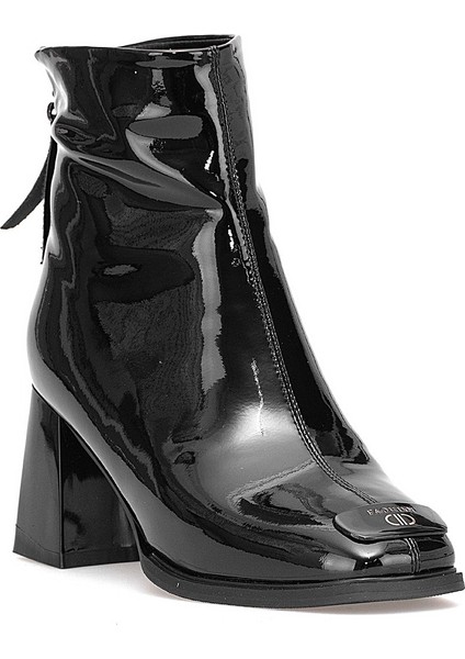 25K415-1 Kadın Hakiki Deri Topuklu Bot Siyah fiyatları