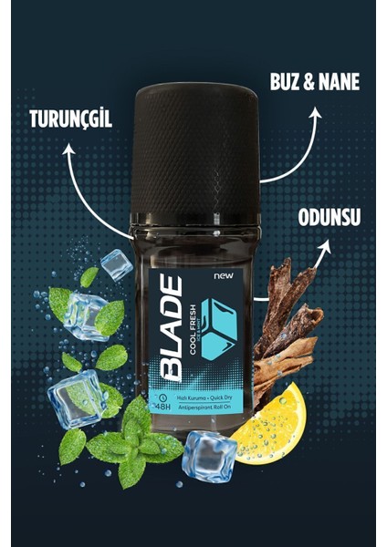 Cool Fresh Erkek Roll On 3X50 ml Leke Bırakmaz fırsatları