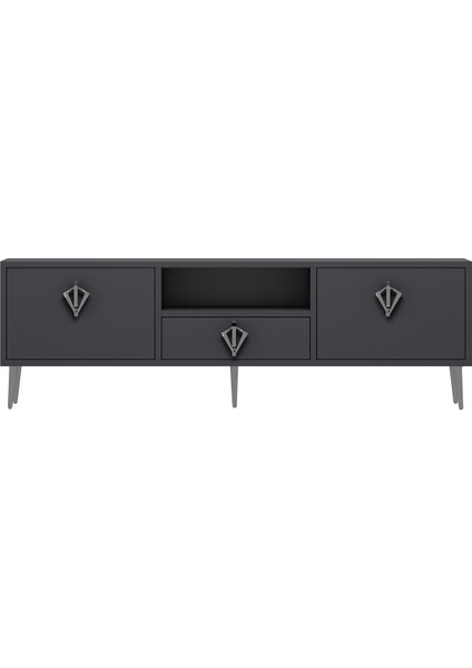 1313DROPDD-32 Tv Sehpası Antrasit-Gümüş fiyatları