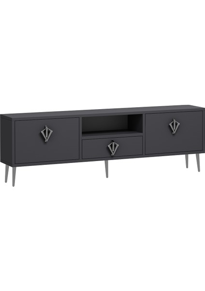1313DROPDD-32 Tv Sehpası Antrasit-Gümüş modelleri