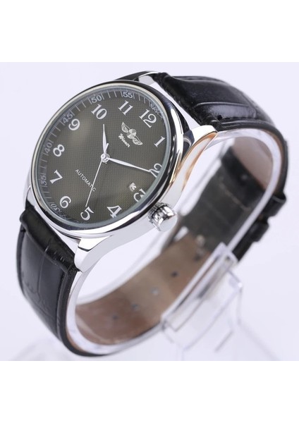 Beyaz Kazanan Saatler Klasik Erkek Otomatik Tarih Otomatik Mekanik Saat Casıo Seıko (Yurt Dışından)