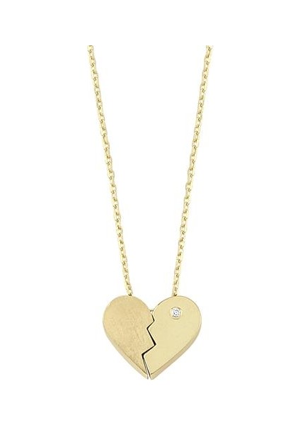 Altın Kalp Kolye modelleri