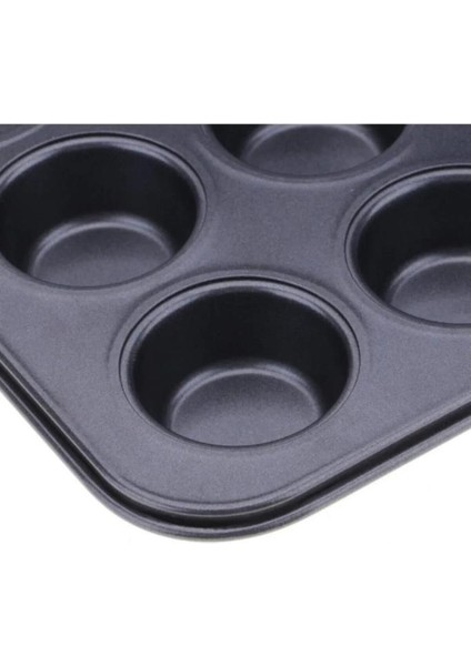 12'li Kek Kalıbı Yanmaz Yapışmaz Muffin Cupcake Kalıbı Kek Kalıbı indirimleri