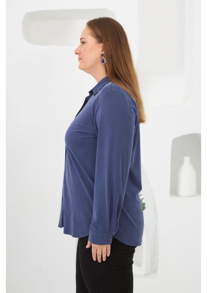 Büyük Beden Gömlek Indigo fiyatları