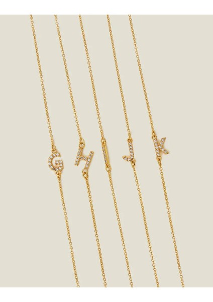 Z Harf Bileklik K Harfi 14 Ayar Altın Kaplama modelleri