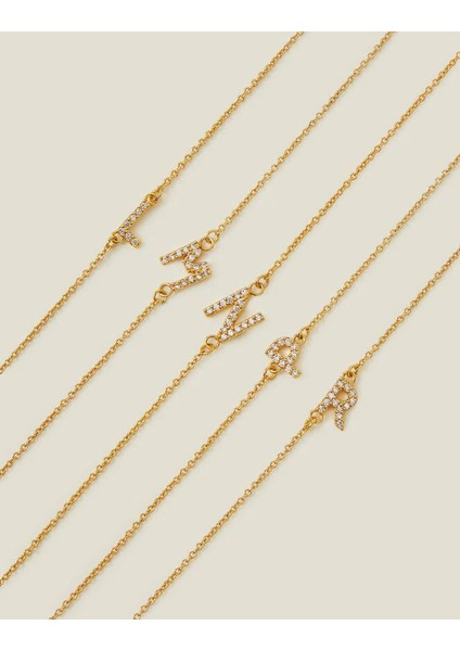 Z Harf Bileklik K Harfi 14 Ayar Altın Kaplama fırsatları