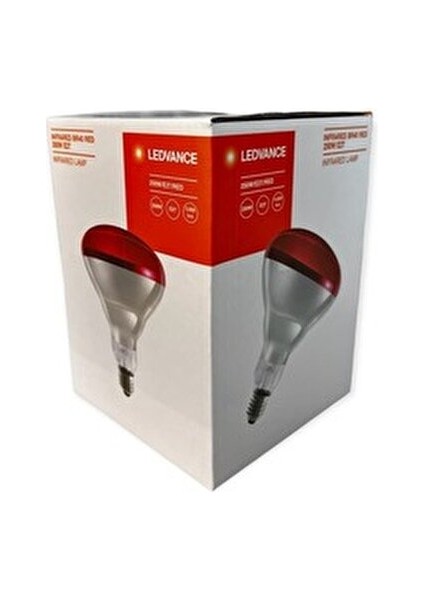 250W BR40 E27 Kırmızı Ampül 2200K Tungsten Yüksek Verimli Isıtma Çözümü fırsatları