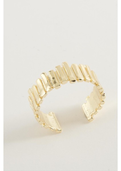 Wizard Çizgili Metal Yüzük-Sarı fiyatları