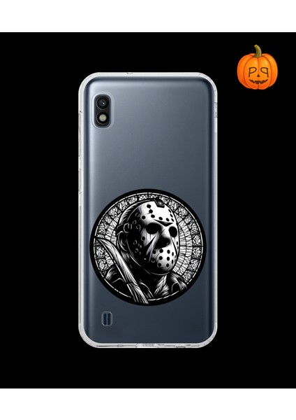 Samsung Galaxy A10 Uyumlu Şeffaf Kılıf Horror 5 Tasarımlı