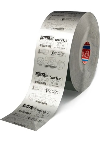 Tesa 6930 Lazer Etiket Bandı Gri 1metre Tesa Etiket Bant Mat Gümüş Gri fırsatları