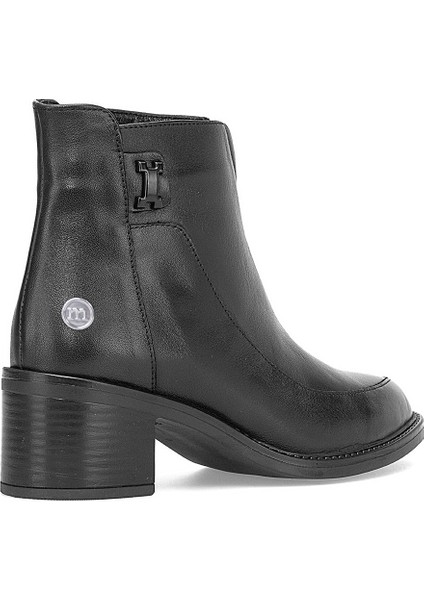 D25KB-1910 Kadın Hakiki Deri Topuklu Bot Siyah fırsatları