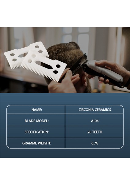 Wahl Senior Saç Kesme Makinesi Için 30 Adet 28 Dişli Zirkonyum Seramik Saç Kesme Bıçağı (Yurt Dışından) fiyatları