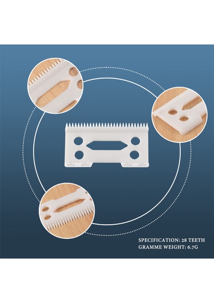 Wahl Senior Saç Kesme Makinesi Için 30 Adet 28 Dişli Zirkonyum Seramik Saç Kesme Bıçağı (Yurt Dışından) indirimleri
