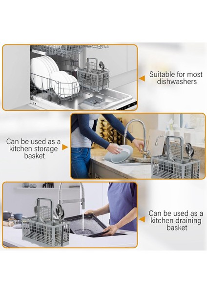 Whirlpool, Samsung, Bosch, Maytag, Kitchenaid, Kenmore Için Bulaşık Makinesi Gümüş Eşya Çatal Bıçak Sepeti (9,64 x 5,31 x 5 Inç) (Yurt Dışından) indirimleri
