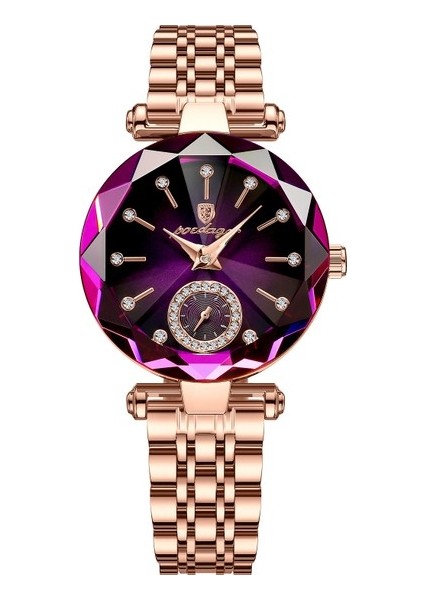 Altın Mor Resim Olarak Poedagar 719 Bayan Moda Kadın Kuvars Saatler Casıo Sıeko (Yurt Dışından)