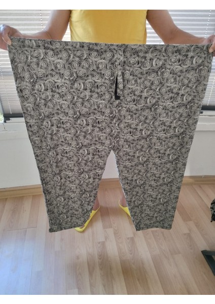 Kadın Bayan Büyük Battal Extra Turbo Jumbo Beden Viskon Penye Kumaş 2 Yan Cepli Pantolon Eşofman Altı Pijama Altı 150 Kilograma Kadar Olur Bol Likralı Esneyen Kumaş Bel Lastikli Süs Bagcıklı
