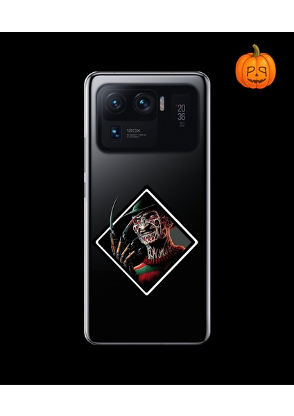 Xiaomi Mi 11 Pro Uyumlu Şeffaf Kılıf Horror 2 Tasarımlı