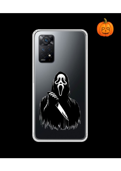 Xiaomi Redmi Note 11 Pro Uyumlu Şeffaf Kılıf Horror 3 Tasarımlı