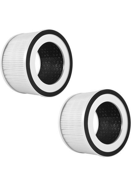 Afloia Fillo/halo/allo Hava Temizleyici 3 Aşamalı Filtrasyon ile Uyumlu Yedek True Hepa Filtreler, 2'li Paket (Yurt Dışından)
