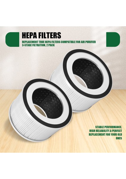 Afloia Fillo/halo/allo Hava Temizleyici 3 Aşamalı Filtrasyon ile Uyumlu Yedek True Hepa Filtreler, 2'li Paket (Yurt Dışından) fırsatları