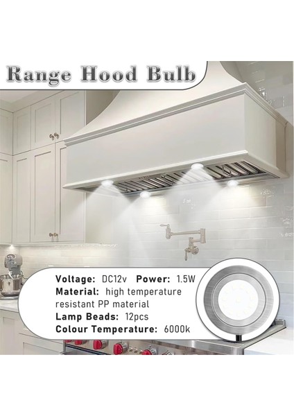 2'li Paket 1,5 W Davlumbaz Ampulleri, 12 Vdc Mutfak Davlumbaz Ampulleri, Mutfak Aydınlatması Yedek 20 W Halojen Ampuller (Yurt Dışından) fırsatları