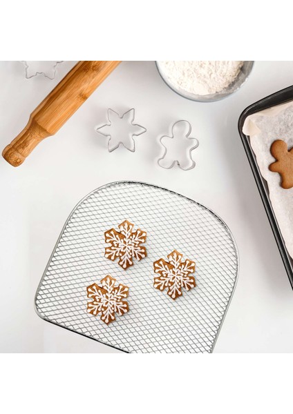 Hava Fritöz Fırını Için Kurutma Rafı, 6 Litrelik Hava Fritöz Aksesuarları, Kurutulmuş Meyve ve Et, Hava Rafı, Kurutma Tepsisi 3 Parça (Yurt Dışından) modelleri