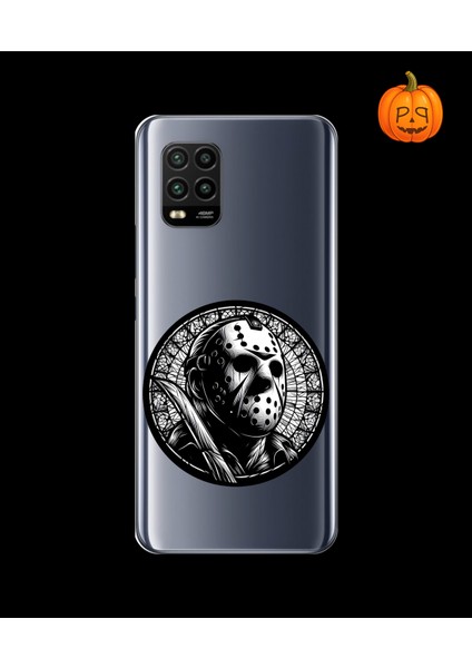 Xiaomi Mi 10 Lite Uyumlu Şeffaf Kılıf Horror 5 Tasarımlı