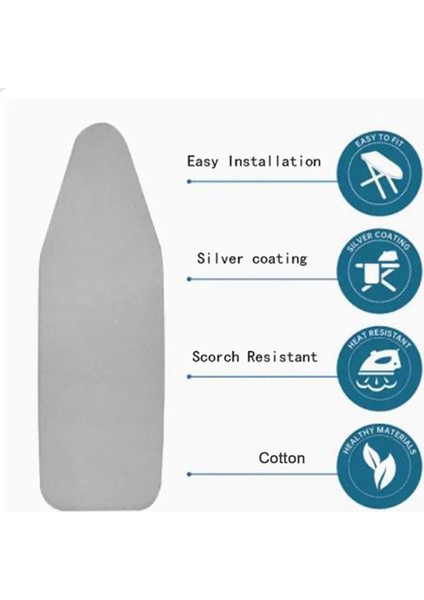 Yüksek Sıcaklığa Dayanıklı Ütü Masası Örtüsü, Ev Tipi Ütü Masası Örtüsü, Siyah Pamuklu Ütü Masası Örtüsü (Yurt Dışından) fiyatları