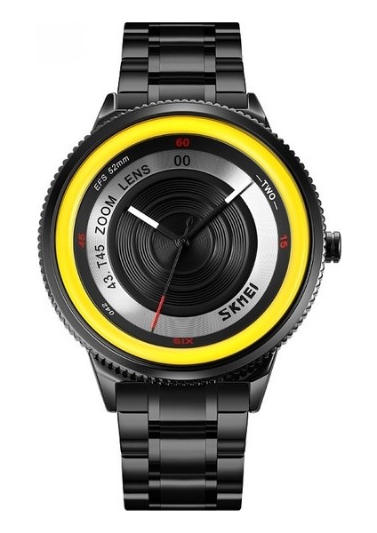 Erkek Saatleri Üç Boyutlu Kadran Suya Dayanıklı Paslanmaz Çelik Kuvars Kol Saati Casıo Seıko (Yurt Dışından)