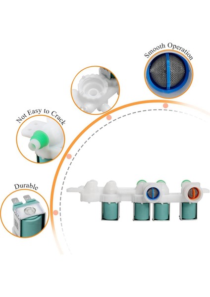 DC97-15459H AP5621731 Samsung Çamaşır Makinesi WA50R5200AW/US WA45H7000AW/A2 WA45M7050AW Için Çamaşır Makinesi Su Giriş Vanası (Yurt Dışından) fiyatları