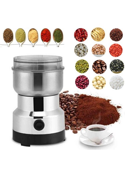 Kahve Öğütücü Elektrikli Taşınabilir Ev Tipi Biber Baklagiller Çekirdek Öğütme Makinesi Paslanmaz Çelik Mutfak Tahıl Doğrayıcı Abd Fişi (Yurt Dışından) modelleri