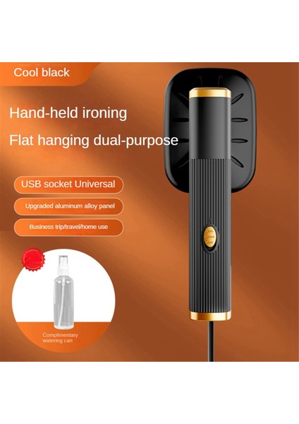 Taşınabilir Seyahat Buharlı Ütü Mini Buharlı Ütü 180° Dönebilen El Tipi Buharlı Ütü Kumaş Giysiler Için Siyah (Yurt Dışından) modelleri