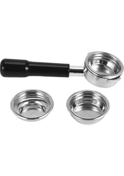 58MM Dipsiz Paslanmaz Çelik Profesyonel Espresso Kahve Portafiltresi Tek ve Çift Bardak Filtre Sepeti (Yurt Dışından)