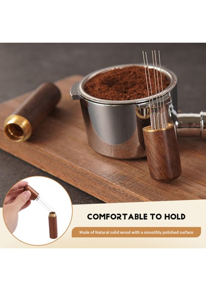 Kahve Tamper Paslanmaz Çelik Iğneler Espresso Tozu Karıştırıcı Dağıtıcı Düzleştirici Wdt Aletleri Kafe Karıştırma Aksesuarları A (Yurt Dışından) indirimleri