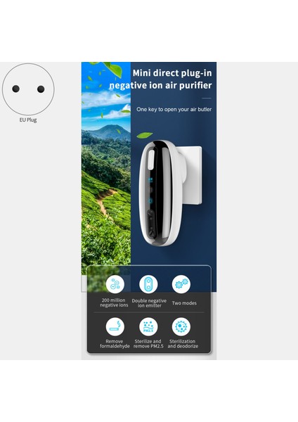 200 Milyon Hat Içi Negatif Iyon Hava Temizleyici Taşınabilir 360 Derece Çok Yönlü Yatak Odası Banyo Koku Giderici Ab Fişi (Yurt Dışından) fiyatları