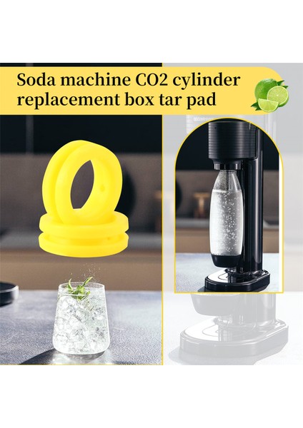 Halkalı Soda Makinesi Co2 Silindiri Değişim Karbonatör Contaları 5 Adet, Yeni Soda Makinesi ve Pembe Silindir Için Conta Halkası (Yurt Dışından) indirimleri