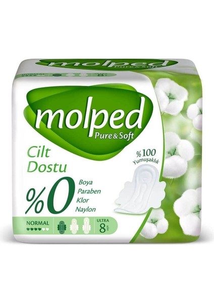 Molped Pure&soft Normal Ped 8 Adet