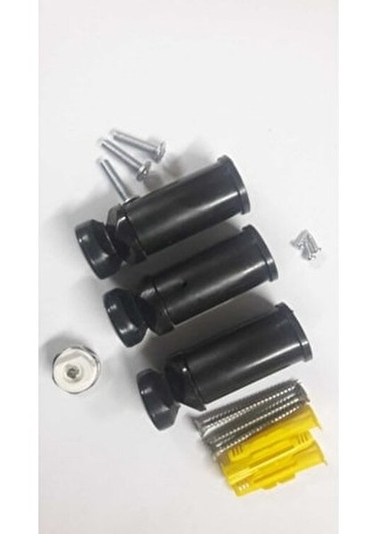 Havlupan Montaj Seti Siyah Modern Tasarım Kolay Montaj 8 Parça Set fiyatları