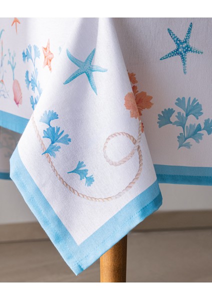 Fauve Masa Örtüsü - Açık Mavi/turuncu - 150X200 cm modelleri