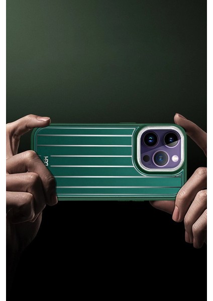 iPhone 15 Pro Max Kılıf HBC-190 Kolaj Kapak - Koyu Yeşil fiyatları