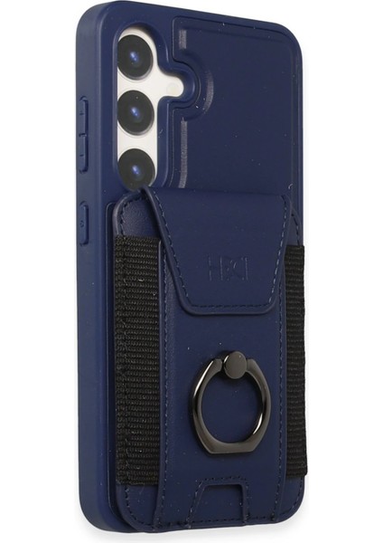 Samsung Galaxy S24 HBC-228 Havana Magnet Kartvizitli Kapak - Lacivert