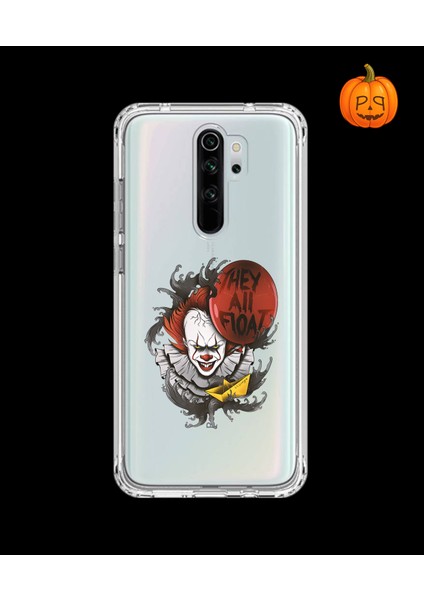 Xiaomi Redmi Note 8 Pro Uyumlu Şeffaf Kılıf Horror 1 Tasarımlı