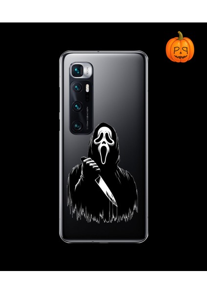 Xiaomi Mi 10 Pro Uyumlu Şeffaf Kılıf Horror 3 Tasarımlı