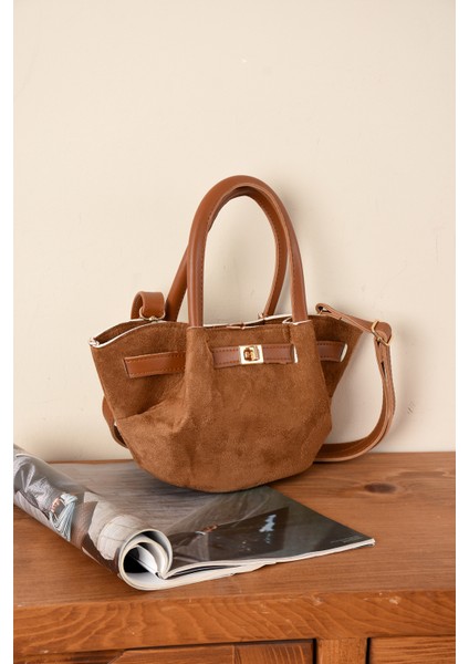 Kadın Kilit Detaylı Süet Mini Çanta indirimleri