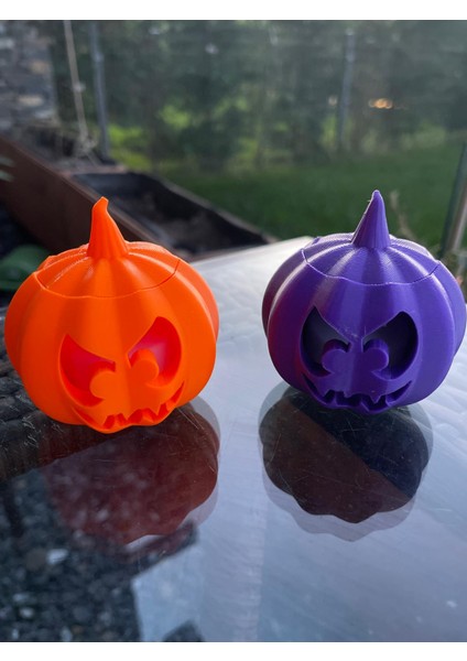 Halloween Bal Kabağı Tealight Mumluk, Mini Kabak Seti 2 Li, Mumlar Dahildir.. fiyatları